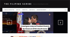 Desktop Screenshot of filipinoscribe.com