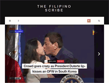 Tablet Screenshot of filipinoscribe.com